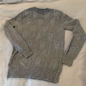 Chelsea & Theodore Gray Cashmere with crystal skulls Sweater